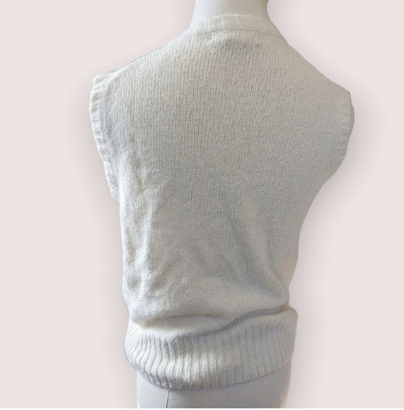 Vintage Argyle Silk Angora Blend Sweater Vest - Picture 3 of 12